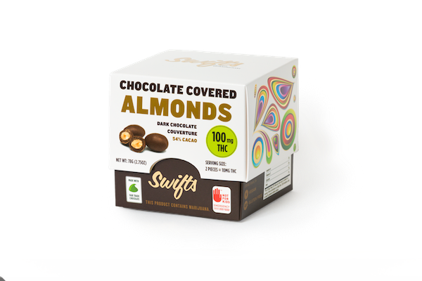 Chocolate Covered Almonds - Swifts Chocolate Covered Almonds (600x400), Png Download