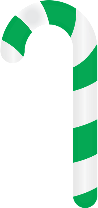 Candy Cane Vector Png - Bengala Doce Natal Verde (360x720), Png Download