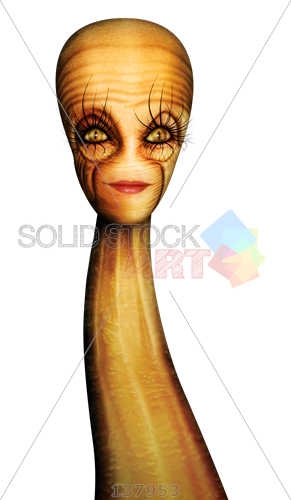 Stock Photo Of Weird Long Necked Female Alien With - Weird Stock Images Transparent (291x500), Png Download