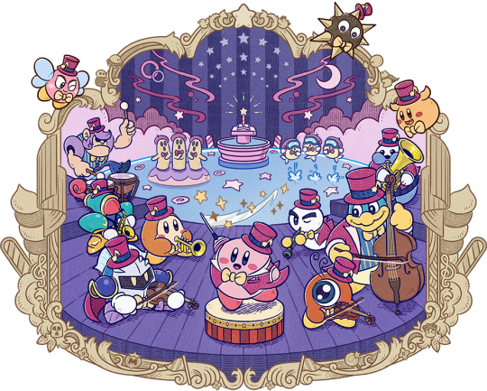 Between Kirby's Bowtie And Blazer, Everyone's Cute - Kirby 25th Anniversary Orchestra Concert (540x433), Png Download