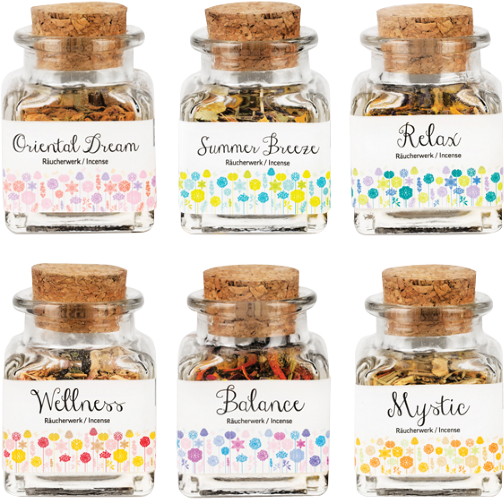 50ml Jar 6 Varieties - Incense (1200x1200), Png Download