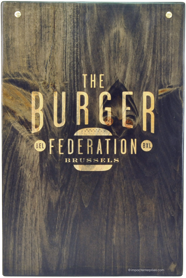 Economy Wood Menu, Burger Federation - Burger Menu Cover (836x600), Png Download