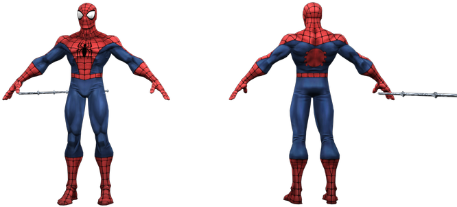 Download Zip Archive - Model Resource Spiderman (750x650), Png Download