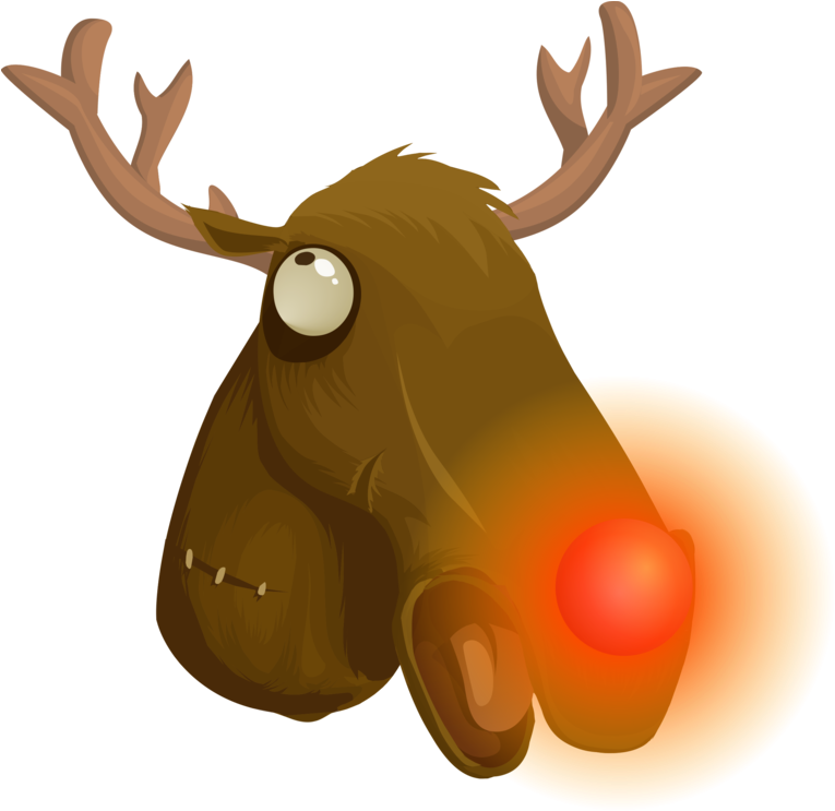 Reindeer Line Art Cartoon Moose - Clip Art (774x750), Png Download
