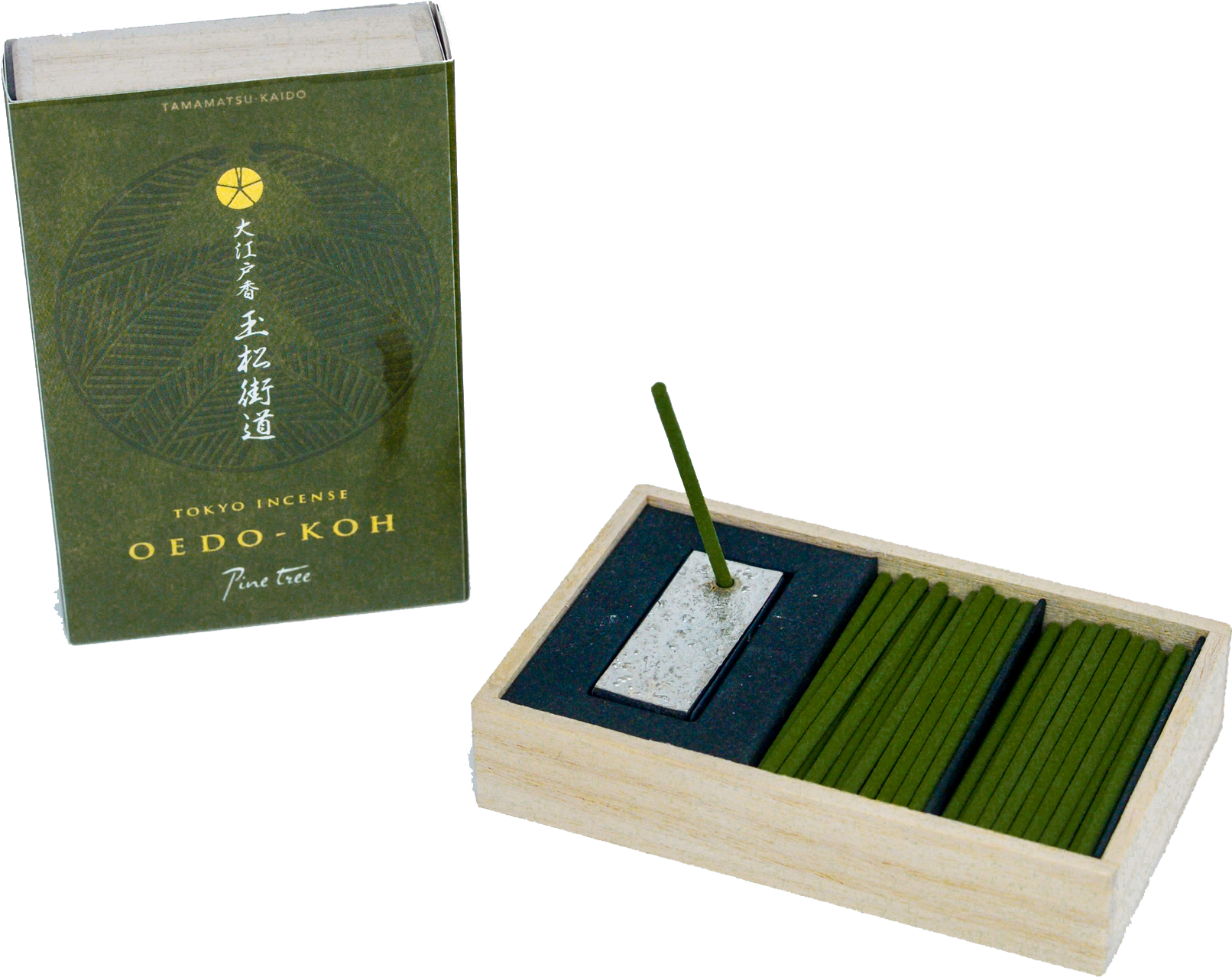 Pine Tree Tokyo Incense By Oedo Koh - Box (1930x1930), Png Download