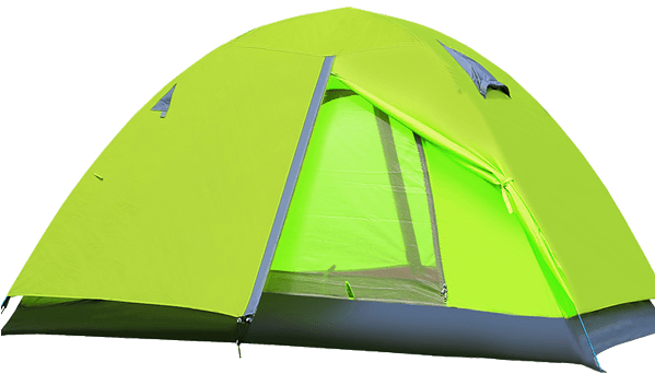 Alu Pole 2 Person Tent Ly-1501 - Outry Camping Tent, 2 Person Double Layer Aluminum (600x600), Png Download