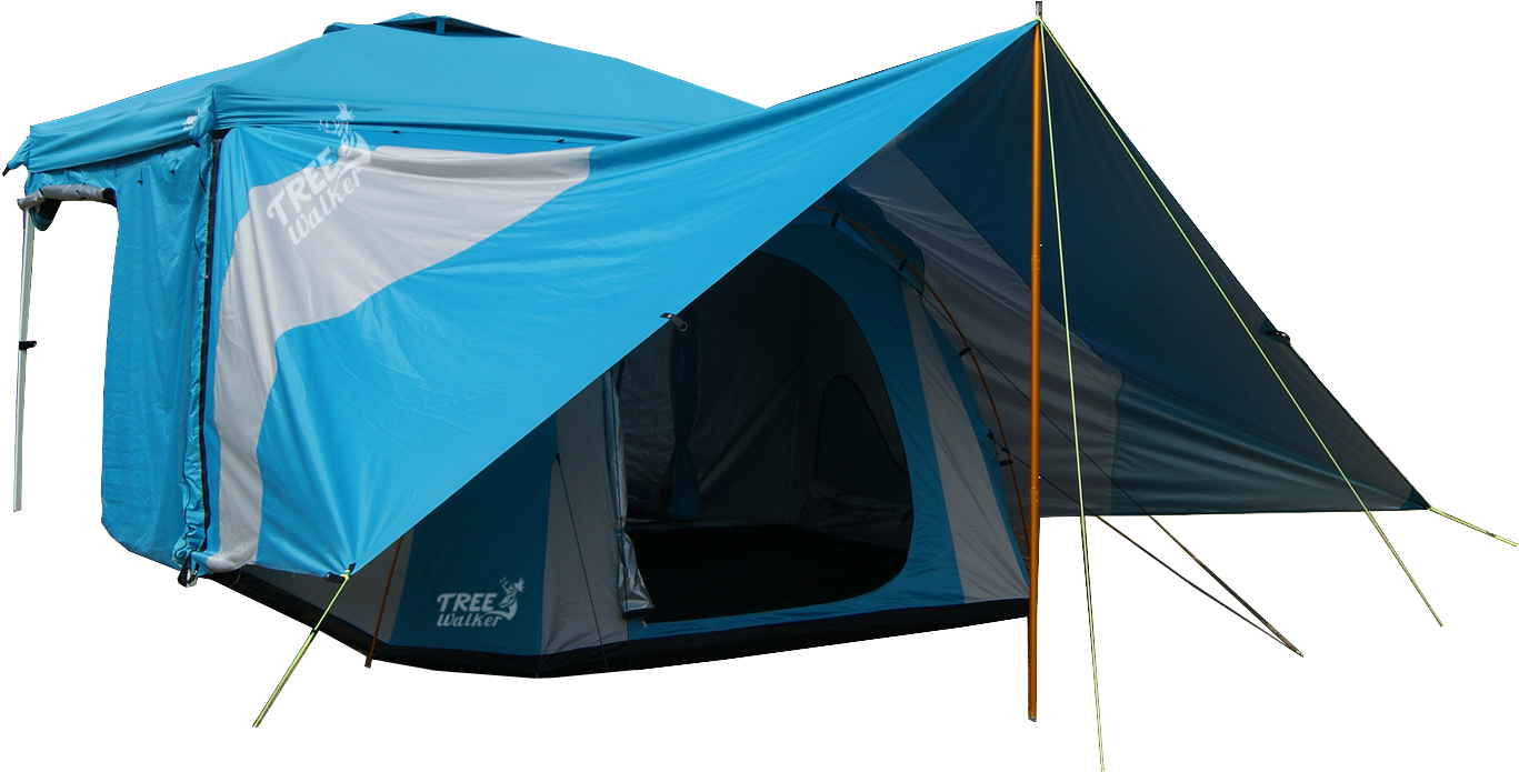 Gazebo Side Tent, Camping Tent - Camping (1900x1097), Png Download