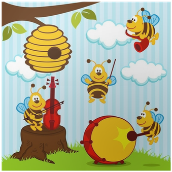 Orchestra Musical Bees - Orchestra (400x400), Png Download