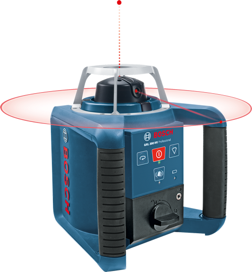 Grl 300 Hv - Bosch Grl300hv Rotary Laser Level (500x540), Png Download