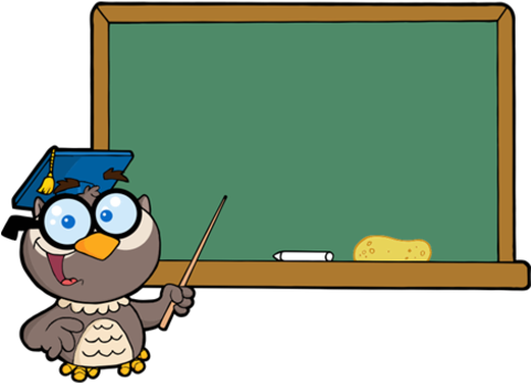 Download Pizarrón Verde - Owl Teacher Cartoon PNG Image with No Background  