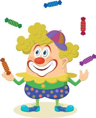 Clown Clipart Able - Juggler Clipart (324x399), Png Download