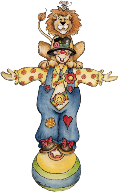 Clowns - Quenalbertini - Circus - Clipart - Photo, - Payasos Tiernos (413x672), Png Download