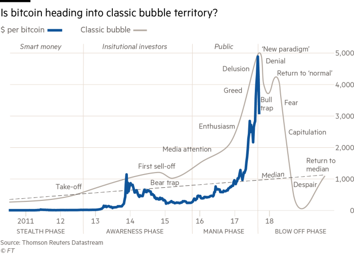 Many People Cite The Dot-com Bubble As Evidence That - Bitcoin Financial Bubble (700x502), Png Download