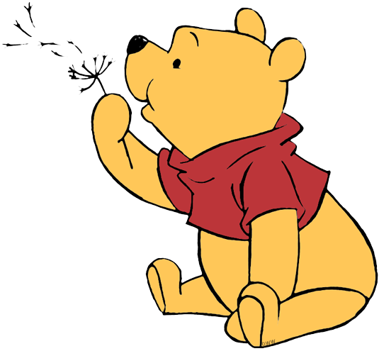 Dandelion Clipart Fuzz - Winnie The Pooh Dandelion (535x495), Png Download