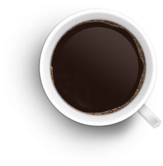 Coffee Mug - Coffee Cup Top View (379x360), Png Download