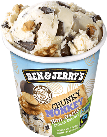 Chunky Monkey® Pint - Ben And Jerry's Non Dairy Cinnamon Bun (374x479), Png Download