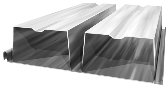 0" Deep Cellular Roof Deck - Plywood (573x302), Png Download