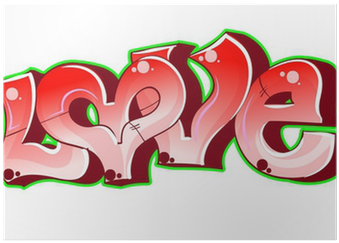 Love In Graffiti Easy (400x400), Png Download