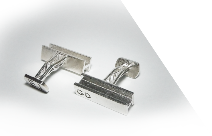 Steel Beam Cufflinks - Cufflink (700x450), Png Download