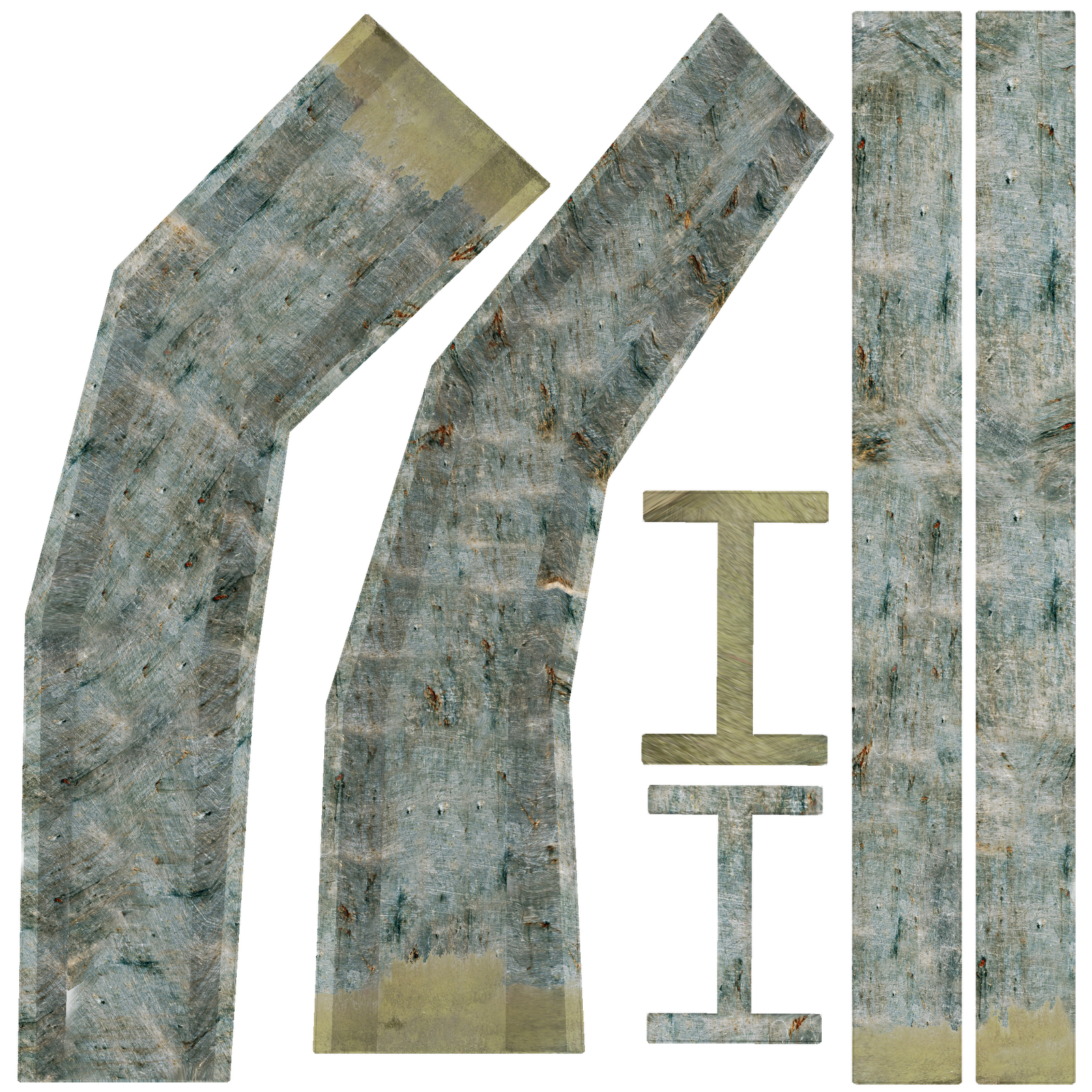 Here Are Some In-game Udk Renders Of The Steel Beam - Steel (1600x1600), Png Download