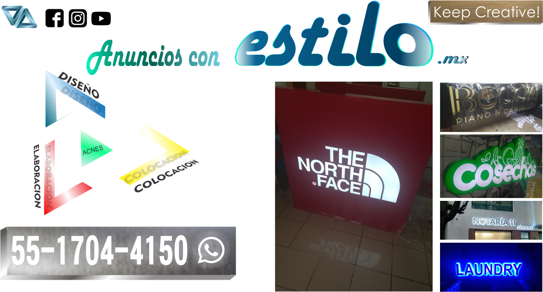 Anuncios Luminosos, Letras 3d, Cajas De Luz En Ciudad - Mexico City (1102x593), Png Download