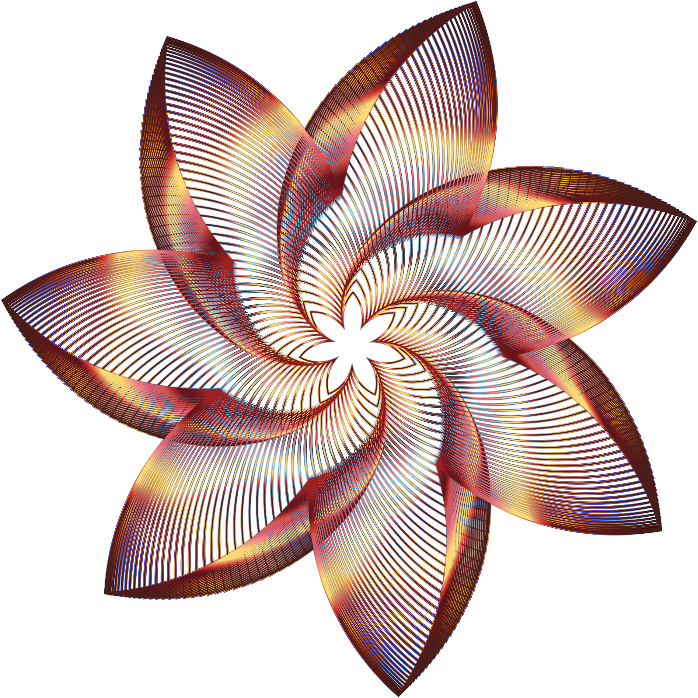 This Free Icons Png Design Of Prismatic Flower Line (2294x2294), Png Download