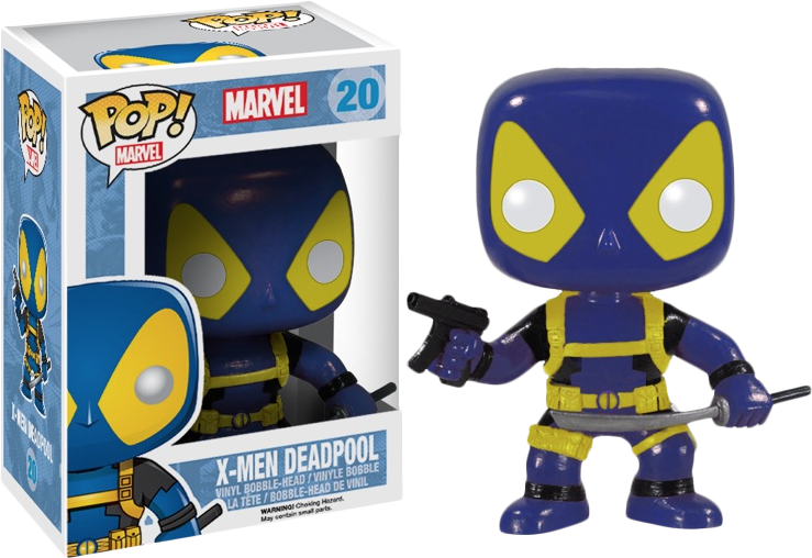 Blue And Yellow Deadpool Pop - X Men Deadpool Pop (739x508), Png Download