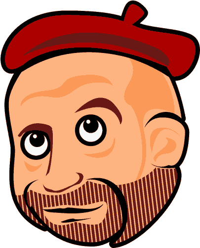 29 Nov 2016 - Señor Con Boina Caricatura (500x500), Png Download