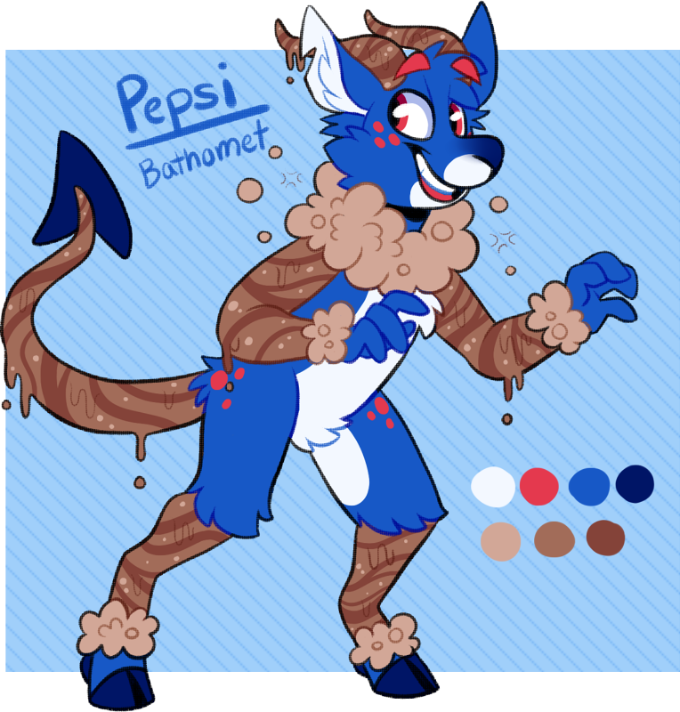 Pepsi Bath-bomb Satan - Cartoon (764x800), Png Download