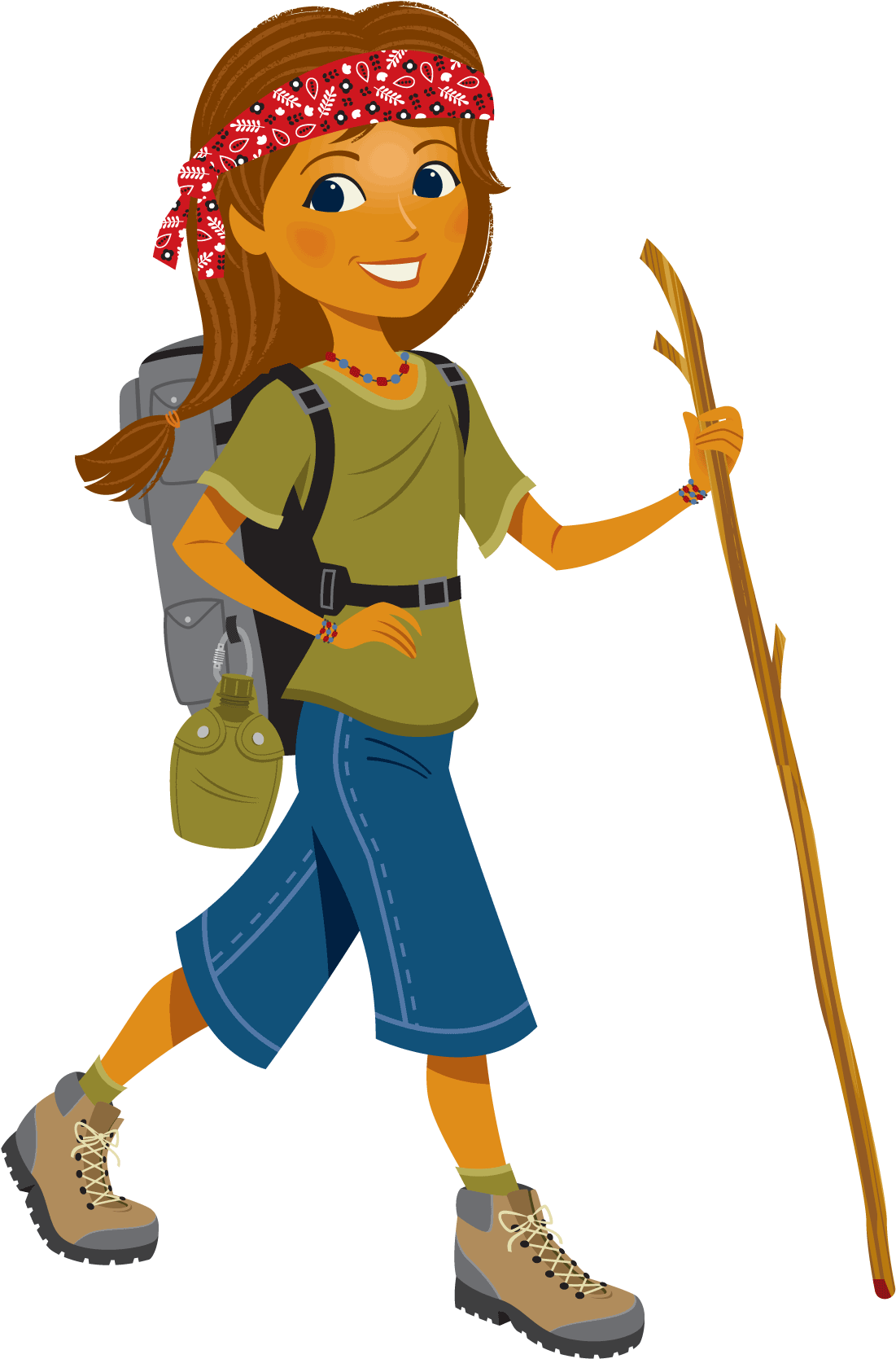 Climber Girl - Girl Mountain Climbing Clipart (1179x1708), Png Download