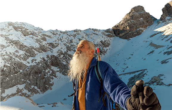 Mountain Climber - Snow (576x463), Png Download