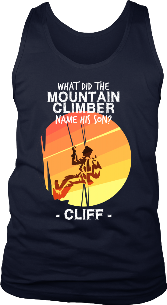 Joke Novelty Gift Tank,what Did The Mountain Climber - Girl Born In January (1000x1000), Png Download