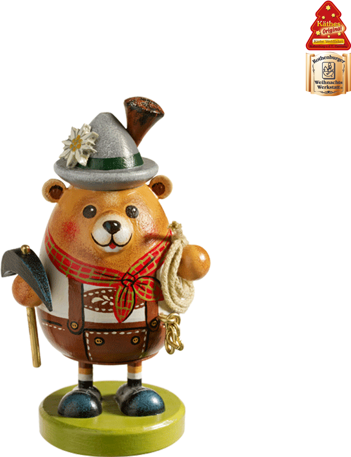 Mountain Climber Bear, Smoky - Christmas Day (1000x1000), Png Download