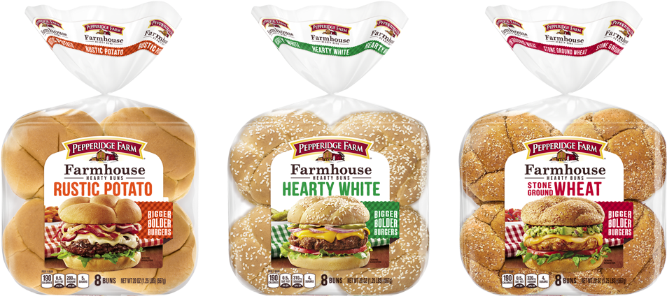 Pepperidge Farm Launches New Farmhouse Hearty Buns - Pepperidge Farm Farmhouse Rustic Potato Hearty Buns (960x587), Png Download