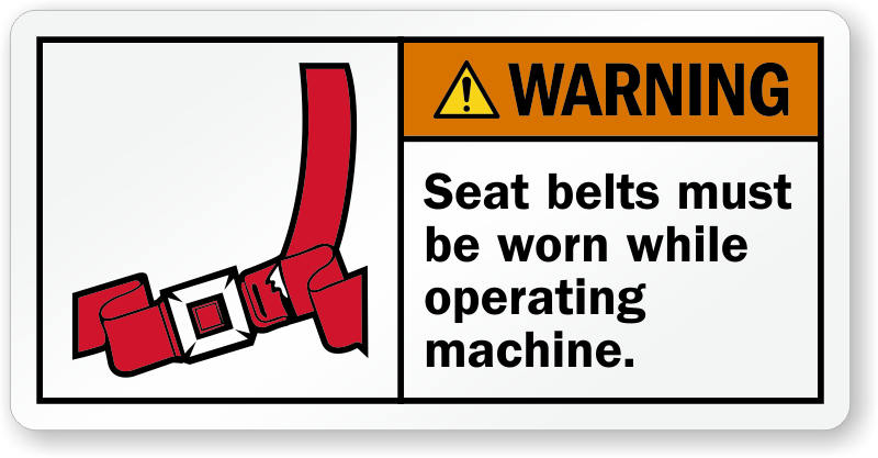 Zoom, Price, Buy - Seatbelt Must Be Worn (800x417), Png Download
