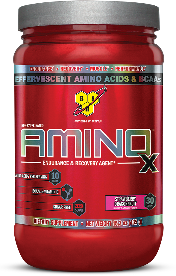 Bsn Amino X Amino Acids Bcaa Powder, Dragonfruit, 30 - Bcaa With Amino Acids (587x1000), Png Download