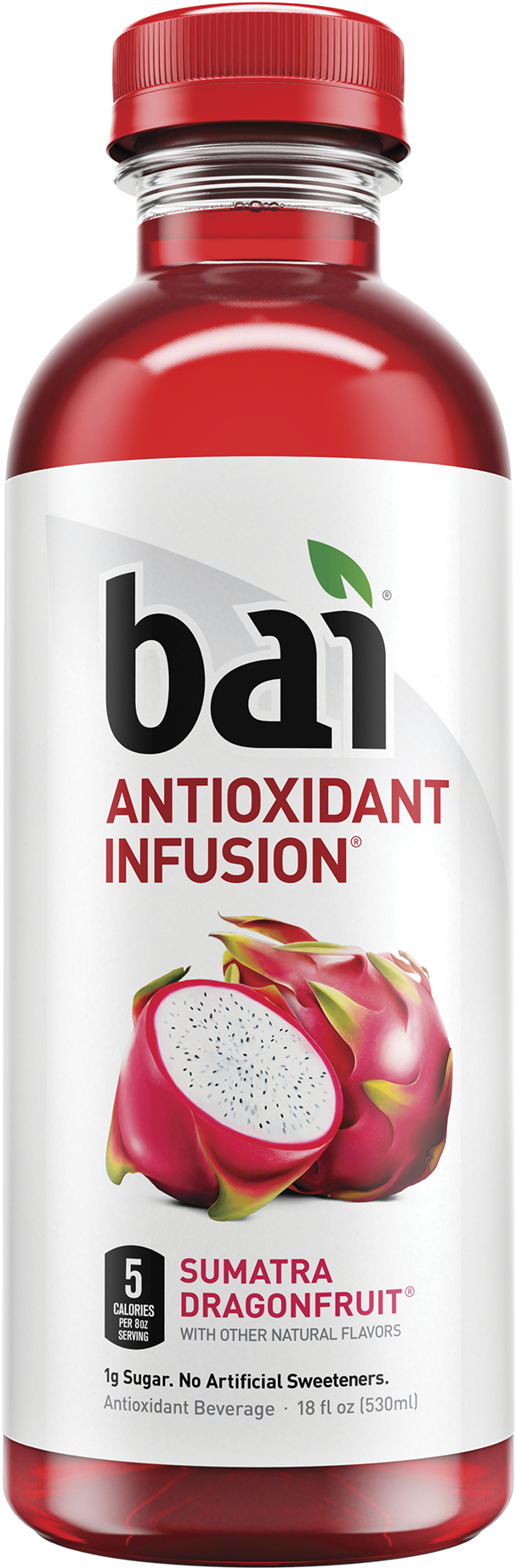 Bai Antioxidant Infused Beverage, Sumatra Dragonfruit, - Bai Drink Dragon Fruit (646x1885), Png Download