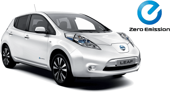 Nissan Leaf - Nissan Electric Car (600x337), Png Download