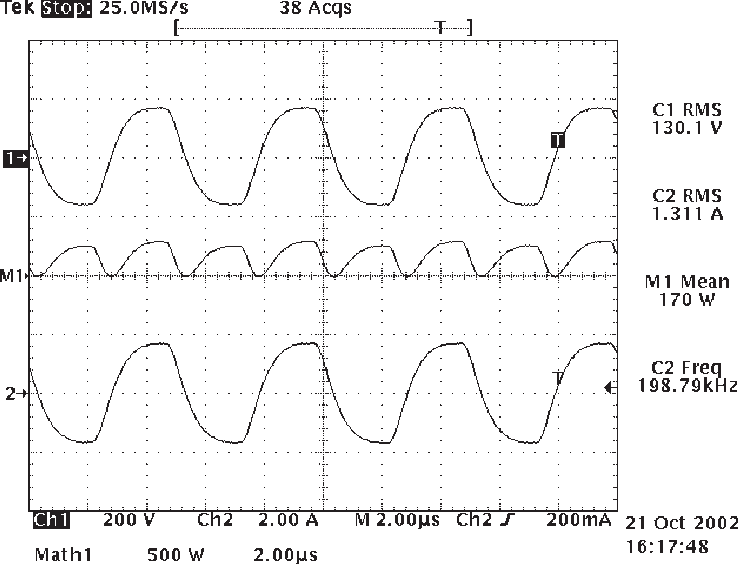 Experimental Waveforms Measured In An Old Lucalox Lamp - Diagram (738x564), Png Download