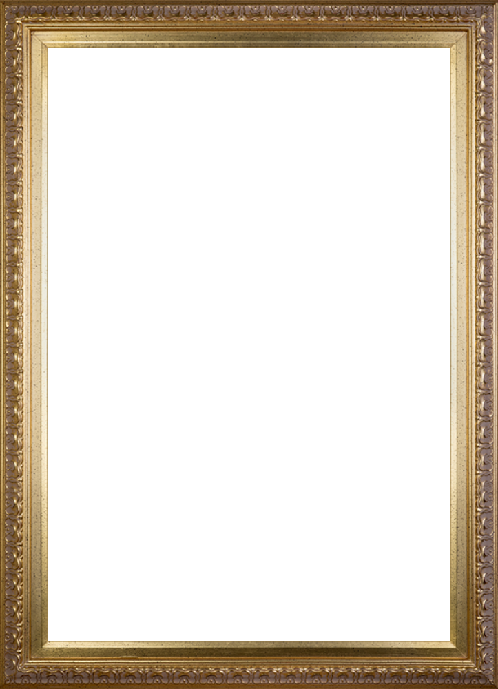 Elegant Gold Frame - Artist's Wife - Elegant Gold Frame 8"x10" (723x1000), Png Download