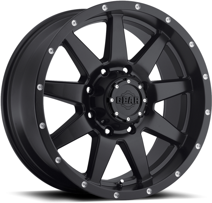 Wheel 5lug Matte Black - Black Rock 910 Intruder, 18x8.5 Wheel With 5 On 4.5 (500x500), Png Download