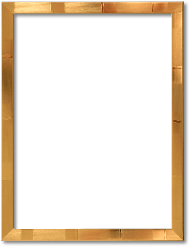 38mm Brushed Bronze Frame - Wood Frame Clipart Png (640x822), Png Download