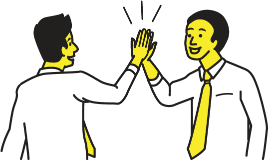 Life Groups 2 - Giving A Hi Five (556x350), Png Download
