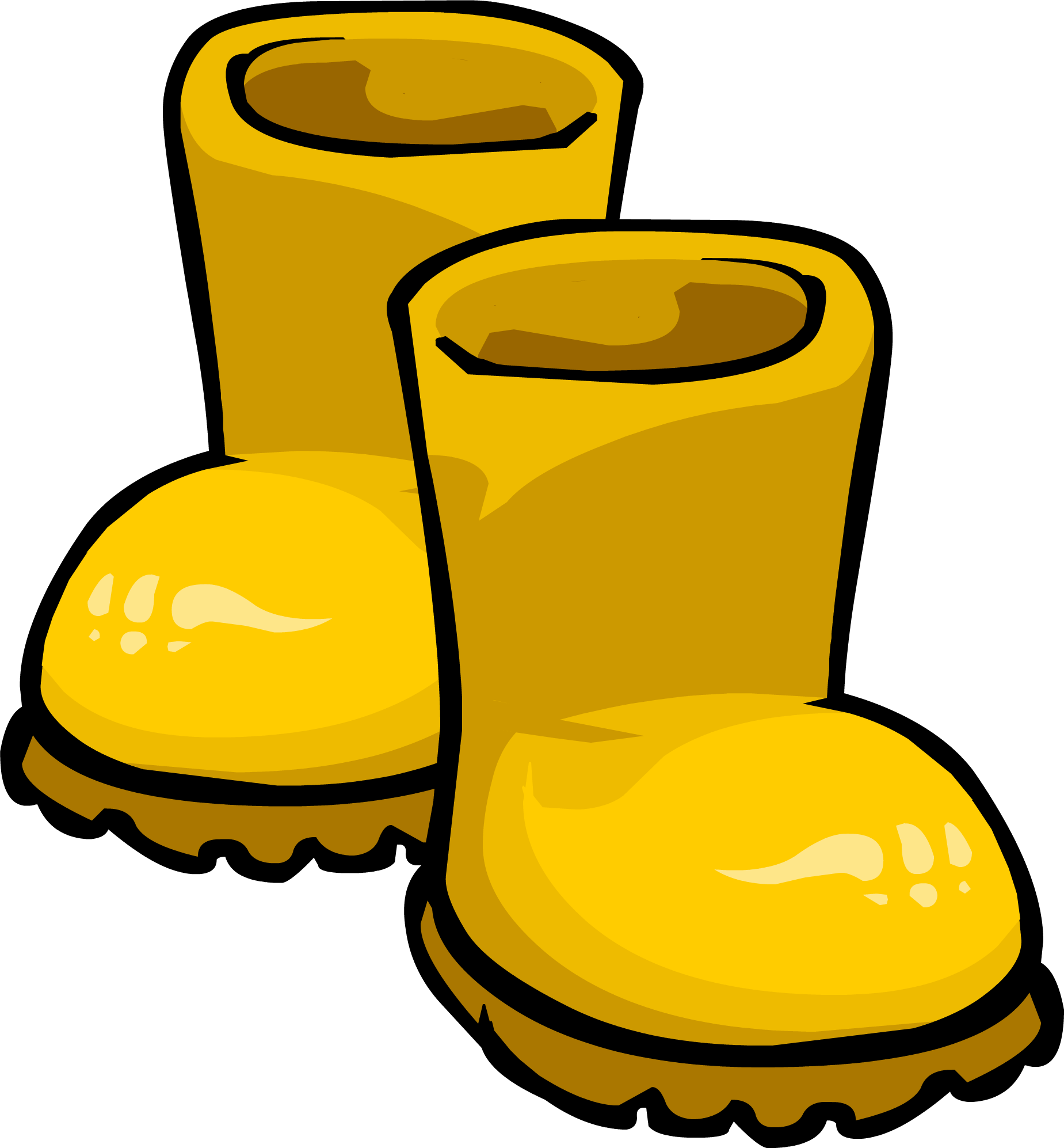 Rain Clipart Penguin - Rain Boots Clipart Transparent (1849x1994), Png Download