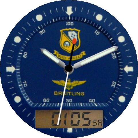 Pluton Blue Angels - Watch (480x480), Png Download