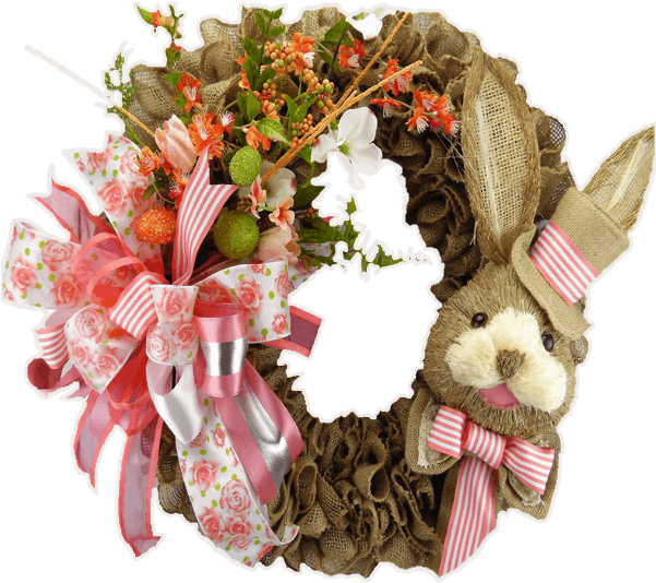 Wreath-4 Wreaths - Las Vegas (600x579), Png Download