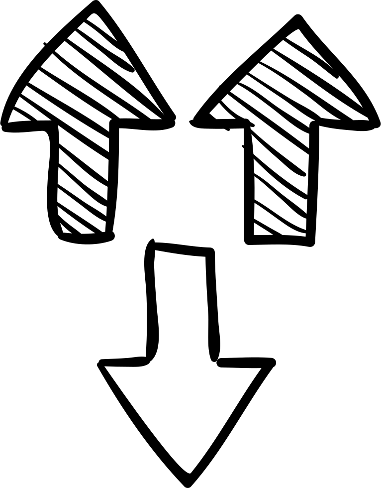 Three Arrows Sketch - Arrow Sketch Png (766x980), Png Download