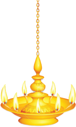 Oil Lamp Clipart Sri Lankan - Kuthu Vilakku Pencil Drawing - Free