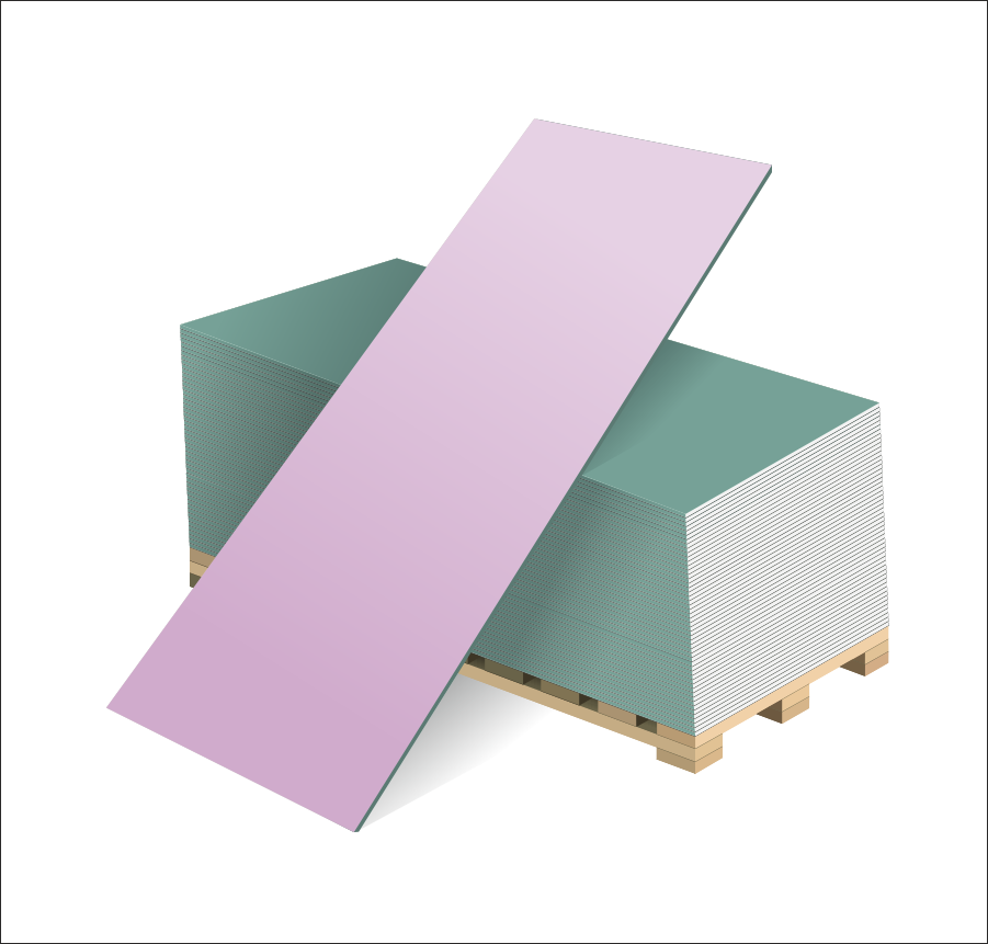 Description Fire And Moisture-proof Gypsum Boards - Drywall (901x861), Png Download