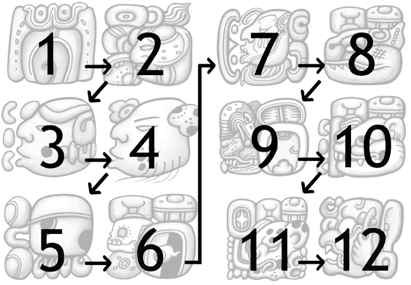 Mark Van Stone Draws Maya Glyphs - Maya Script (426x298), Png Download